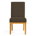 Ver imagem 4 de Kit 2 Cadeiras de Jantar Solana Veludo Base de Madeira - Pallazio Cor:Marrom