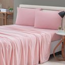 Ver imagem 3 de Jogo Cama Lençol Casa Scarpa Sonnet Casal Padrão Malha Lisa Algodão Macio 4 Peças - Rosê