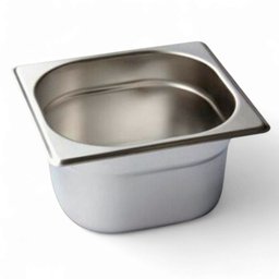 Cuba Gastronômica Inox Gn 1/6 100mm sem Alça Prateada - 1