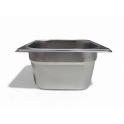 Cuba Gastronômica Inox Gn 1/6 100mm sem Alça Prateada - 5