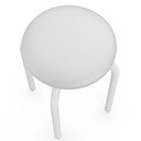 Ver imagem 4 de Banqueta Cozinha Baixa Empilhável Industrial Kit 4 Jully Branco/branco D03 - D’Rossi