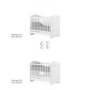 Ver imagem 7 de Berço Mini Cama 3 em 1 em MDF Savana Branco Yescasa