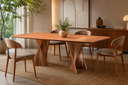 Ver imagem 3 de Mesa de Jantar Toronto 06 Lugares 180cm x 105cm, Base em Madeira Maciça e Tampo Madeira
