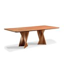 Ver imagem 1 de Mesa de Jantar Toronto 06 Lugares 180cm x 105cm, Base em Madeira Maciça e Tampo Madeira
