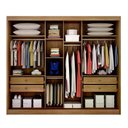 Ver imagem 1 de Guarda Roupa Sollo 3 Portas 4 Gavetas 3 Espelhos Cor:cumaru