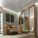 Ver imagem 4 de Guarda Roupa Sollo 3 Portas 4 Gavetas 3 Espelhos Cor:cumaru