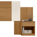Ver imagem 3 de Cabeceira Araguaia 235cm com Mesa de Cabeceira Freijó Off White Cinza Flex Moval