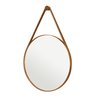 Espelho Adnet Para Lavabo Organico Redondo 60cm + Suporte:Caramelo - 1