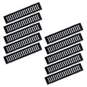 Ver imagem 1 de Kit 10 Ralo Grelha e Caixilho Aço Galvanizado Preto 10x50cm