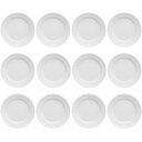 Ver imagem 1 de 12 Pratos de Sobremesa 20,5cm Porcelana Tassel Germer Branco Redondo Mesa Posta