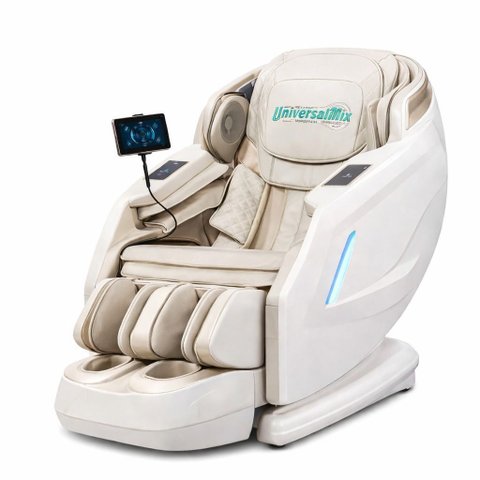 Poltrona de Massagem Evolution Pro 3d com Bluetooth, Aquecimento, Relaxante Zero Gravidade, Branca