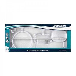Kit de Acessórios Plásticos Lorenzetti Attic Quadra 2000 F24 Branco. - 2