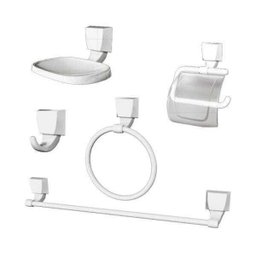 Kit de Acessórios Plásticos Lorenzetti Attic Quadra 2000 F24 Branco. - 1