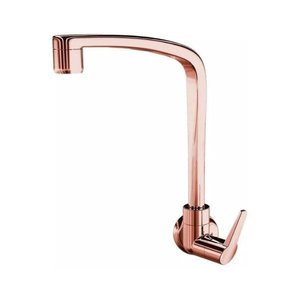 Torneira Cozinha Parede Lorenzetti Bica Móvel Rose Gold