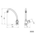 Ver imagem 2 de Torneira Cozinha Mesa Branco Cromado 1167 F27 Lorenzetti