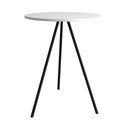 Ver imagem 3 de Mesa Lateral Gabriela Wood Branco e Preto - Cor: Branco