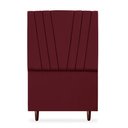 Ver imagem 1 de Cabeceira Estofada Solteiro Belgica 90cm Suede Vinho