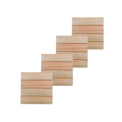 Kit 4 Deck Modular Madeira Maciça Áreas Internas e Externas