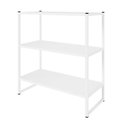 Ver imagem 4 de Nicho Aéreo Industrial 63cm X 66cm 3 Prateleiras F5 Office Cor:branco