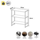 Ver imagem 2 de Nicho Aéreo Industrial 63cm X 66cm 3 Prateleiras F5 Office Cor:branco