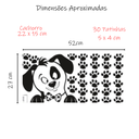 Ver imagem 2 de Adesivo Decoração Patinhas Pet Cachorrinho Animais