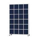 Ver imagem 1 de Armário Roupeiro de Aço 24 Portas para Vestiário Academia Locker Azul Marinho com Chave