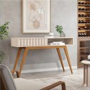 Ver imagem 6 de Aparador Buffet Ripado Açaí com 1 Gaveta Pés Maçico Off 1,36cm