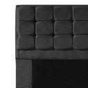 Ver imagem 3 de Kit Cabeceira + Calçadeira Baú Copenhague Solteiro 90cm Suede - Renascer Decor:Preto