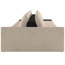 Ver imagem 6 de Sofá Ilha Modular para Sala 432cm com Puff Dublin K01 Linho Bege e Sintético Preto - Lyam Decor