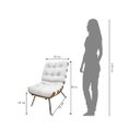 Ver imagem 5 de Kit 02 Poltronas e 01 Puff Costela Suede Marrom Escuro