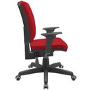 Ver imagem 7 de Kit 03 Cadeiras Escritório Diretor Office Giratória Preto Alta Flexi P03 Poliéster Vermelho - Lyam L