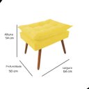 Ver imagem 5 de Puff Oplla com Pés Palito em Suede
