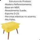 Ver imagem 2 de Puff Oplla com Pés Palito em Suede