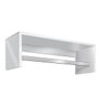 Nicho Arara Cabideiro de parede para lavanderia e quarto 100% MDF 60cm Branco - 2