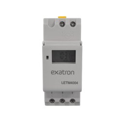 Interruptor Temporizador Digital Trilho DIN LETM4004 Exatron - 1