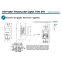 Ver imagem 4 de Interruptor Temporizador Digital Trilho DIN LETM4004 Exatron