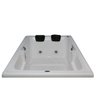 Banheira de hidromassagem casal Romana completa com hidro e aquecedor 150x120x45 cm Vita - 1