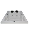 Banheira de hidromassagem de casal Romana completa com hidro 150x120x45 cm Vita by Acquavitalle - 1