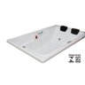 Banheira de hidromassagem de casal Romana completa com hidro 150x120x45 cm Vita by Acquavitalle - 2