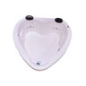 Banheira de hidromassagem casal modelo Passione 170x170x45 cm completa com aquecedor Acquavitalle - 1