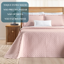 Ver imagem 5 de Conjunto Cama Casal King Size Lory 200 Fios Bordado 100%algodao Verity:rosa