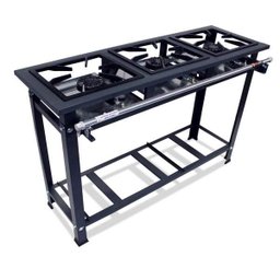Fogão Industrial 3 Bocas 30x30 Alta Pressão P5 Compact - MetalFour - 1