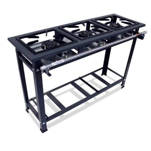 Fogão Industrial 3 Bocas 30x30 Alta Pressão P5 Compact - MetalFour