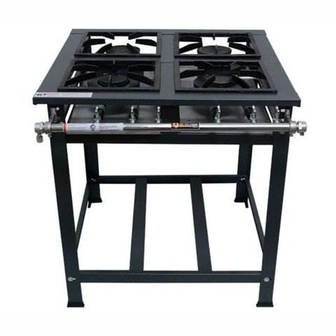 Fogão Industrial P5 4 Bocas Baixa Pressão 4QS - MetalFour