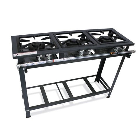 Fogão Industrial P5 3 Bocas Baixa Pressão 2QS 1QD - MetalFour