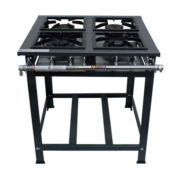 Fogão 4 Bocas Metalfour Compact P5 Baixa Pressão Preto