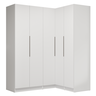 Guarda-roupa Modulado de Canto 310 Cm 5 Portas 2 Gavetas Branco Neo Madesa 02 - 4