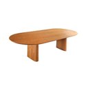 Ver imagem 1 de Mesa de Jantar Oval Laminada 1,80x1,0m - Itália - Requinte Salas