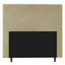 Ver imagem 1 de Cabeceira Cama Box Casal Queen Size Lisboa 160cm Corano Bege - Abmaza
