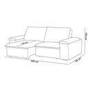 Ver imagem 2 de Sofá 3 Lugares Retrátil Reclinável para Sala 205cm Malfati F04 Veludo Vermelho - Lyam Decor